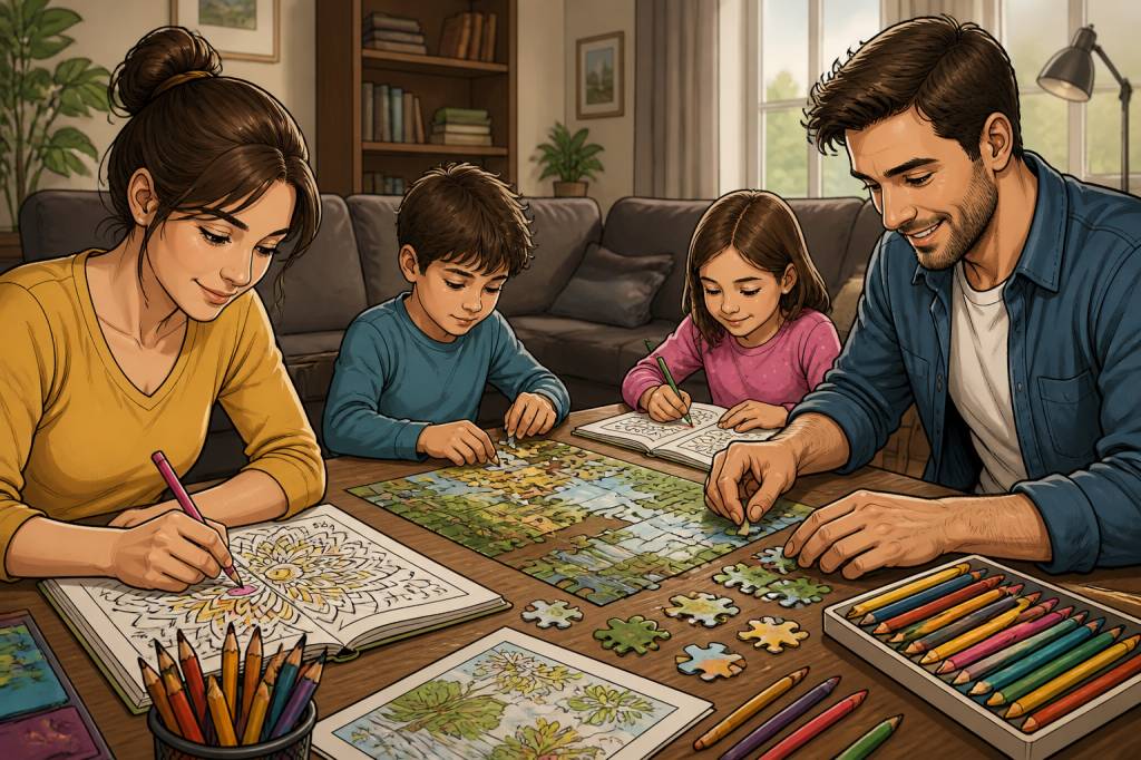 Coloriage puzzle : activités ludiques pour enfants et adultes