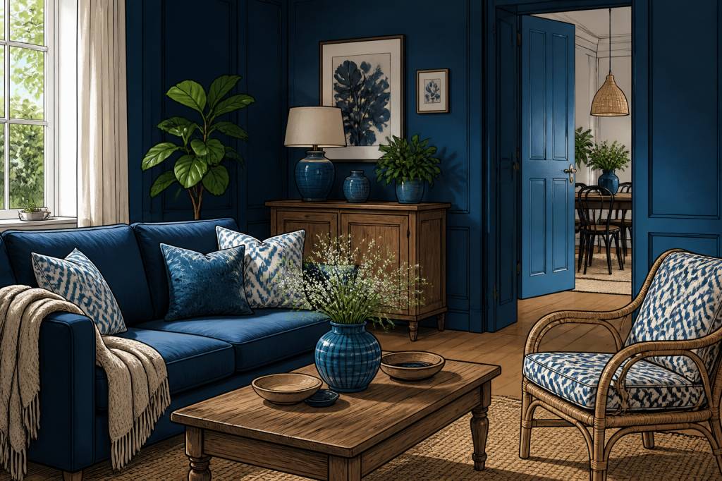 Bleu indien : idées et conseils pour l’adopter en décoration
