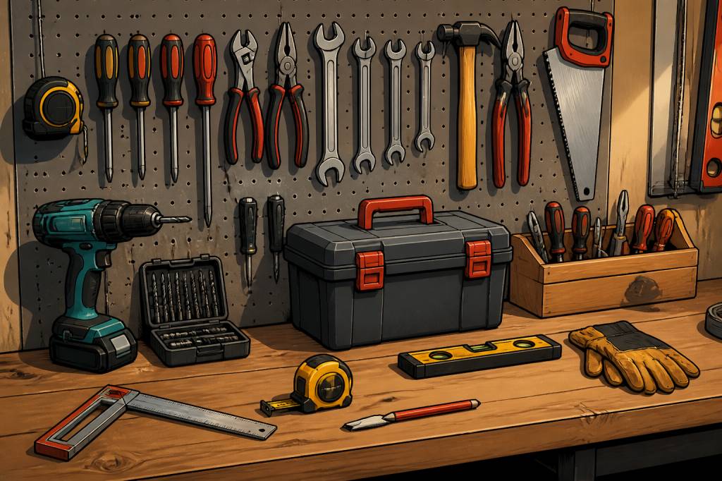 Noms des outils de bricolage indispensables pour vos travaux