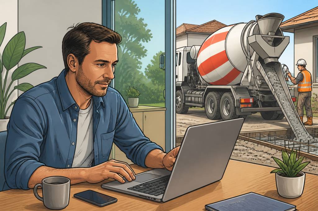 Direct béton : comment commander du béton prêt à l’emploi en ligne