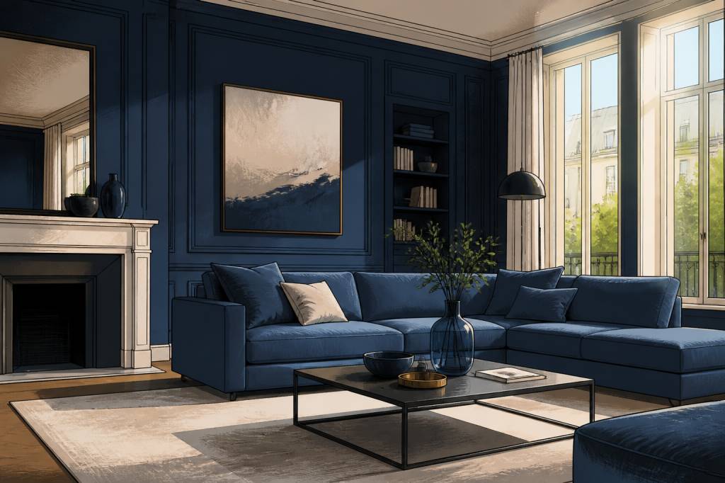 Bleu encre couleur : comment l’adopter en décoration intérieure