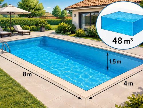 Piscine 8x4 m quel volume d’eau prévoir ?