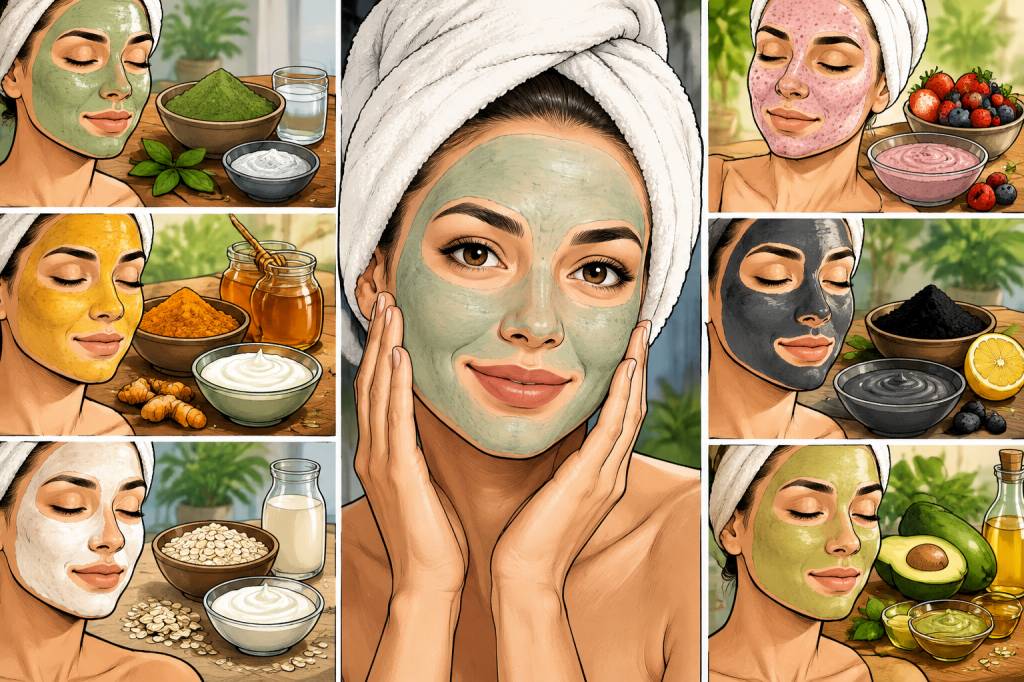 Masque pour le visage fait maison : 10 recettes naturelles selon votre type de peau