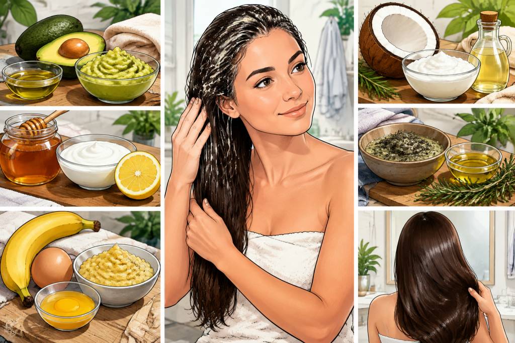 Masque fait maison pour les cheveux : 7 recettes naturelles et efficaces