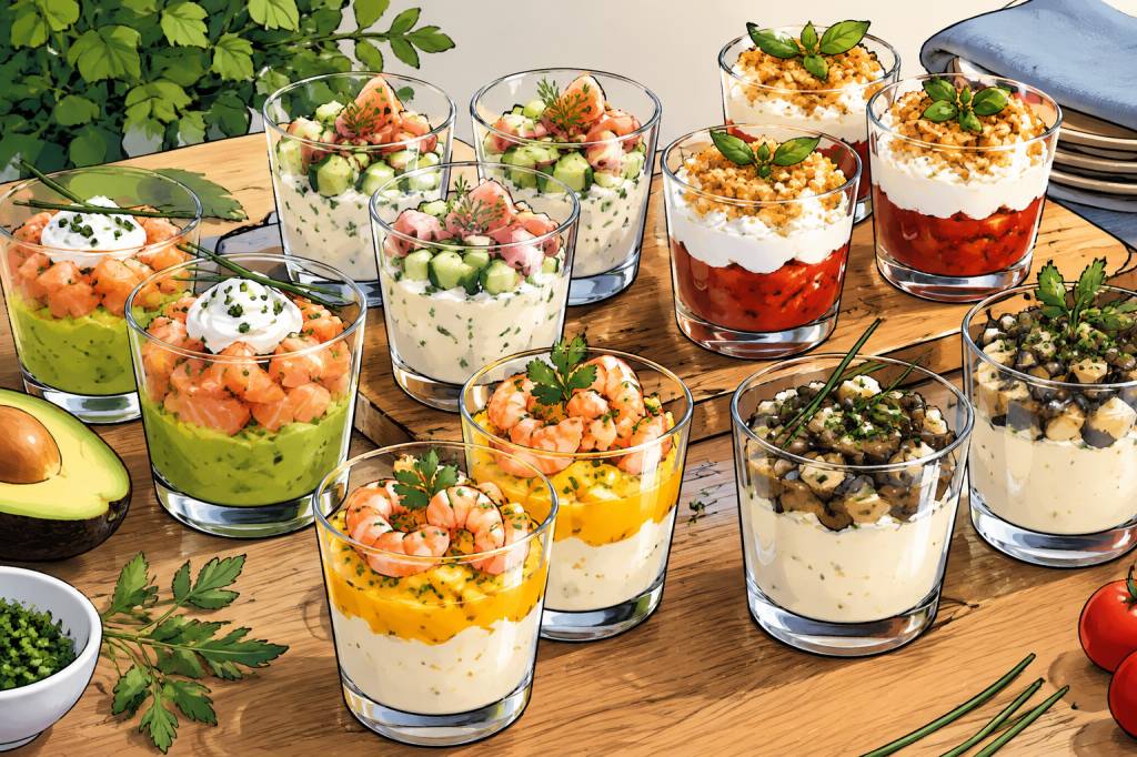 10 recettes de verrines salées faciles à préparer
