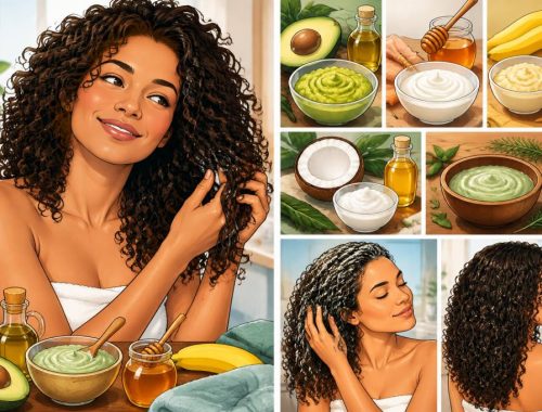 Masques cheveux bouclés maison : 5 recettes naturelles pour des boucles nourries et définies