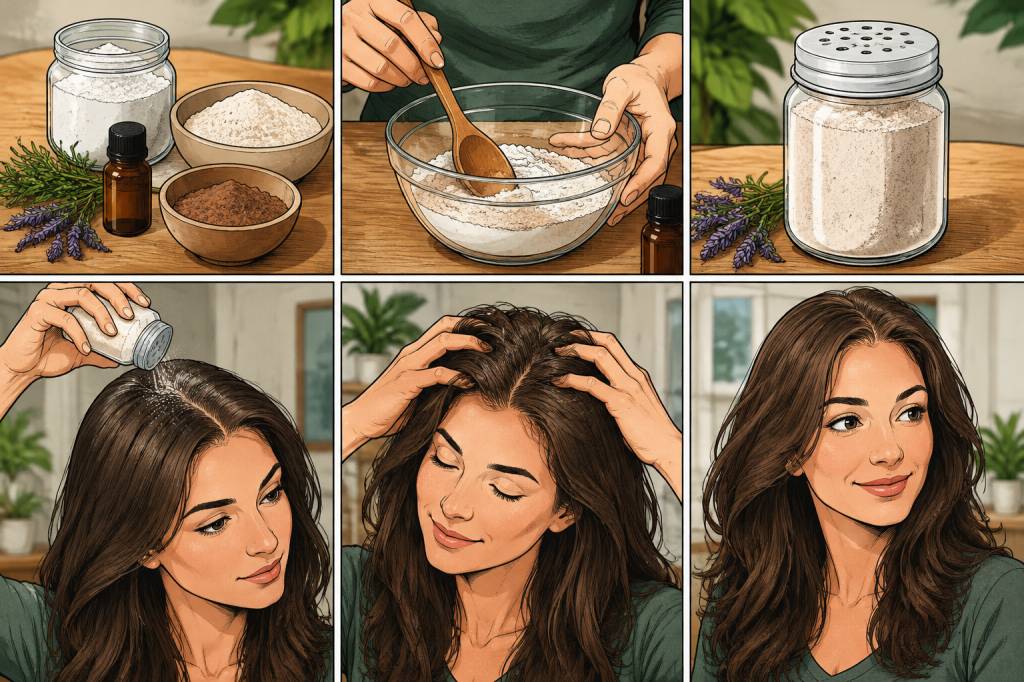 Recette shampooing sec maison : une solution naturelle et facile à préparer