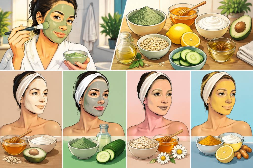 Fabriquer un masque pour le visage : recettes maison adaptées à chaque type de peau