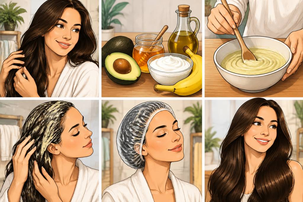 Masque cheveux maison nourrissant : une recette facile pour des cheveux éclatants