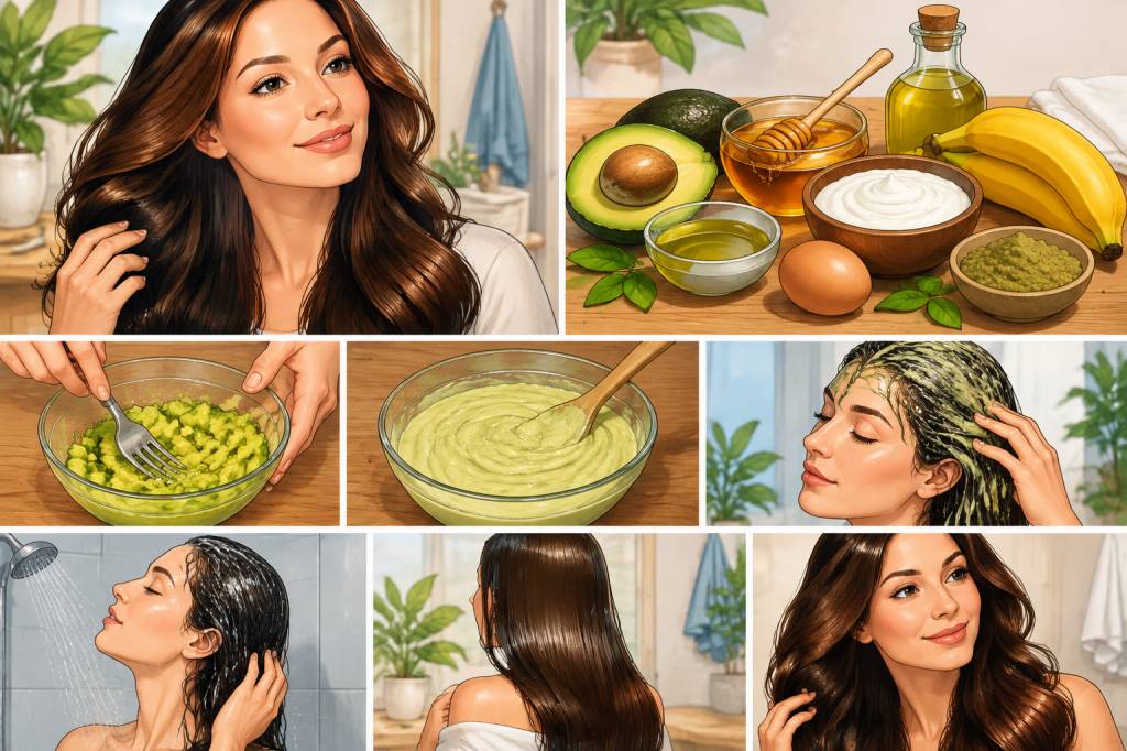 Faire un masque cheveux maison : recettes naturelles pour des cheveux nourris et brillants
