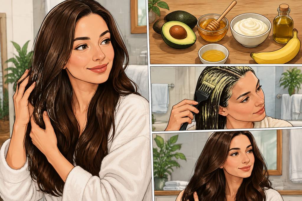 Masque cheveux réparateur maison : une recette simple pour nourrir et fortifier vos cheveux