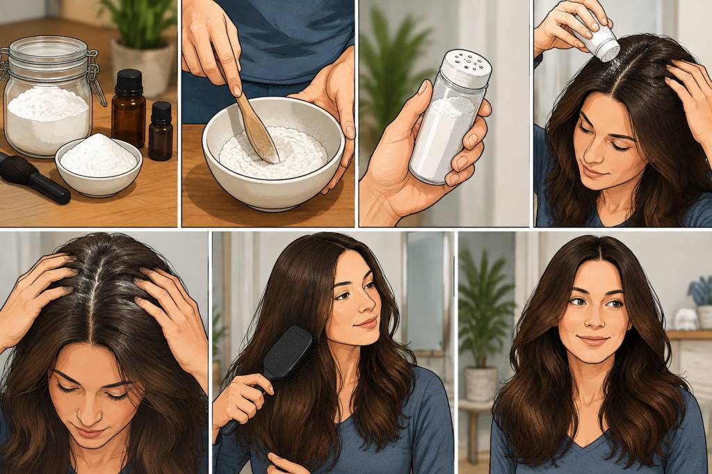 Comment faire un shampoing sec facilement à la maison