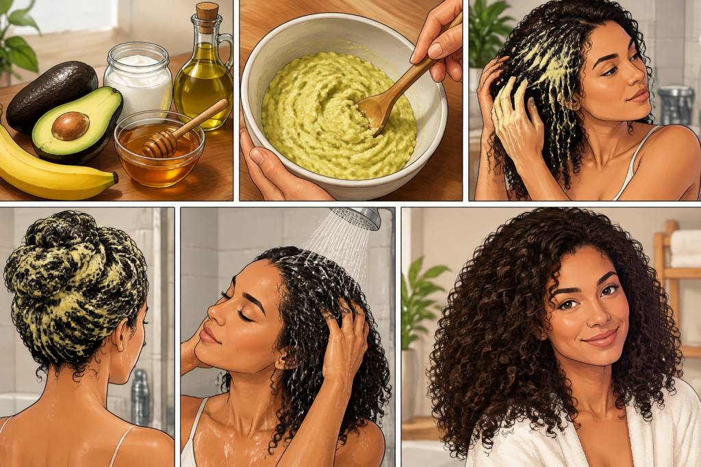 Recette masque pour cheveux bouclés maison : des boucles nourries et définies