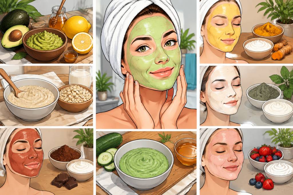 Masque naturel visage maison : 7 recettes faciles à préparer pour une peau éclatante